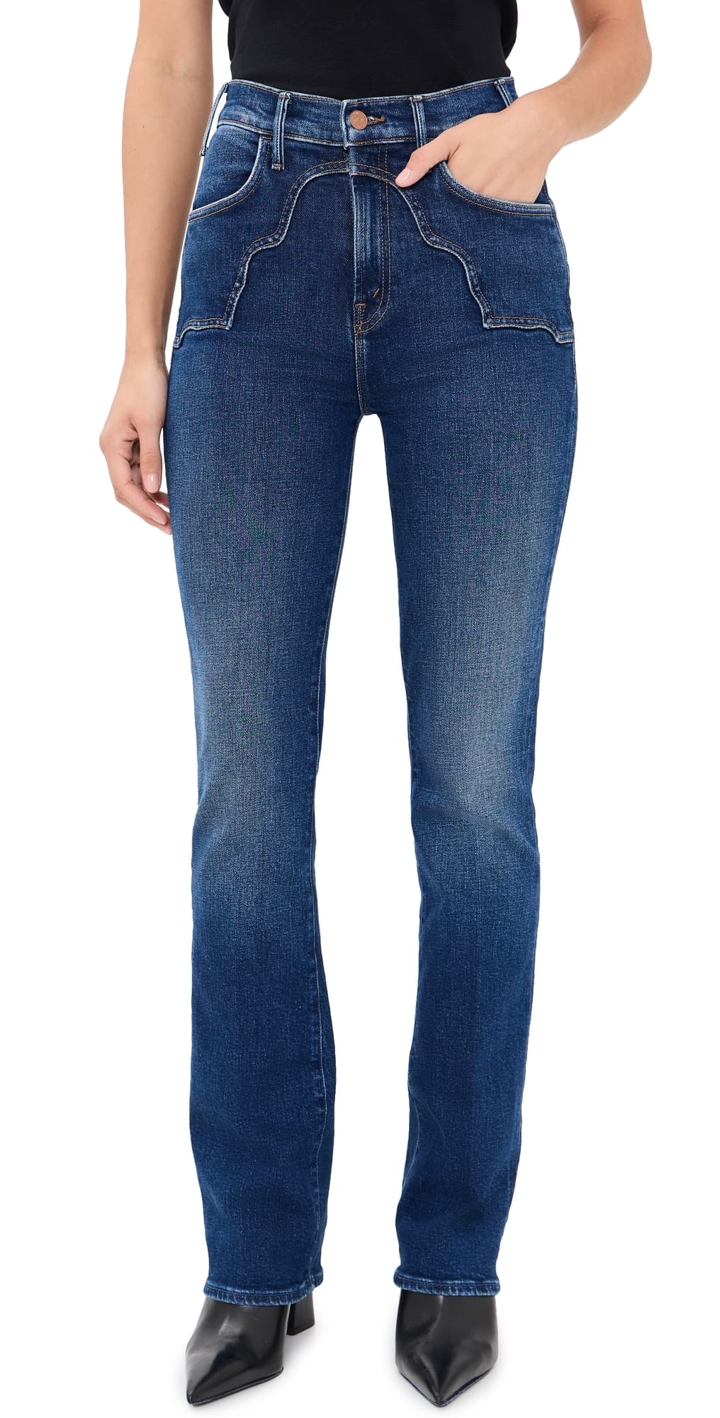 MOTHER The Buckle Bunny Hustler Skimp Jeans Cosmic Cowgirl