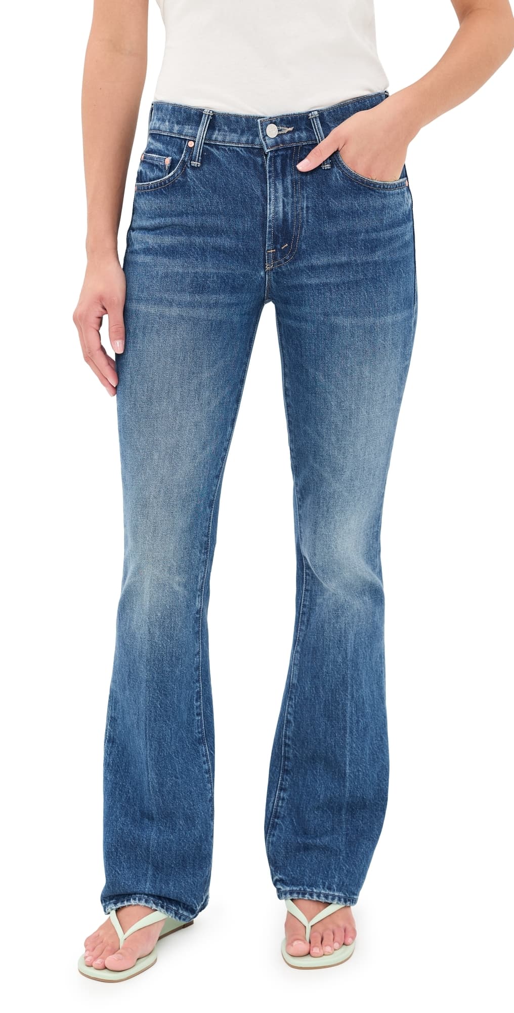 MOTHER The Outsider Sneak Jeans Call Me Wild