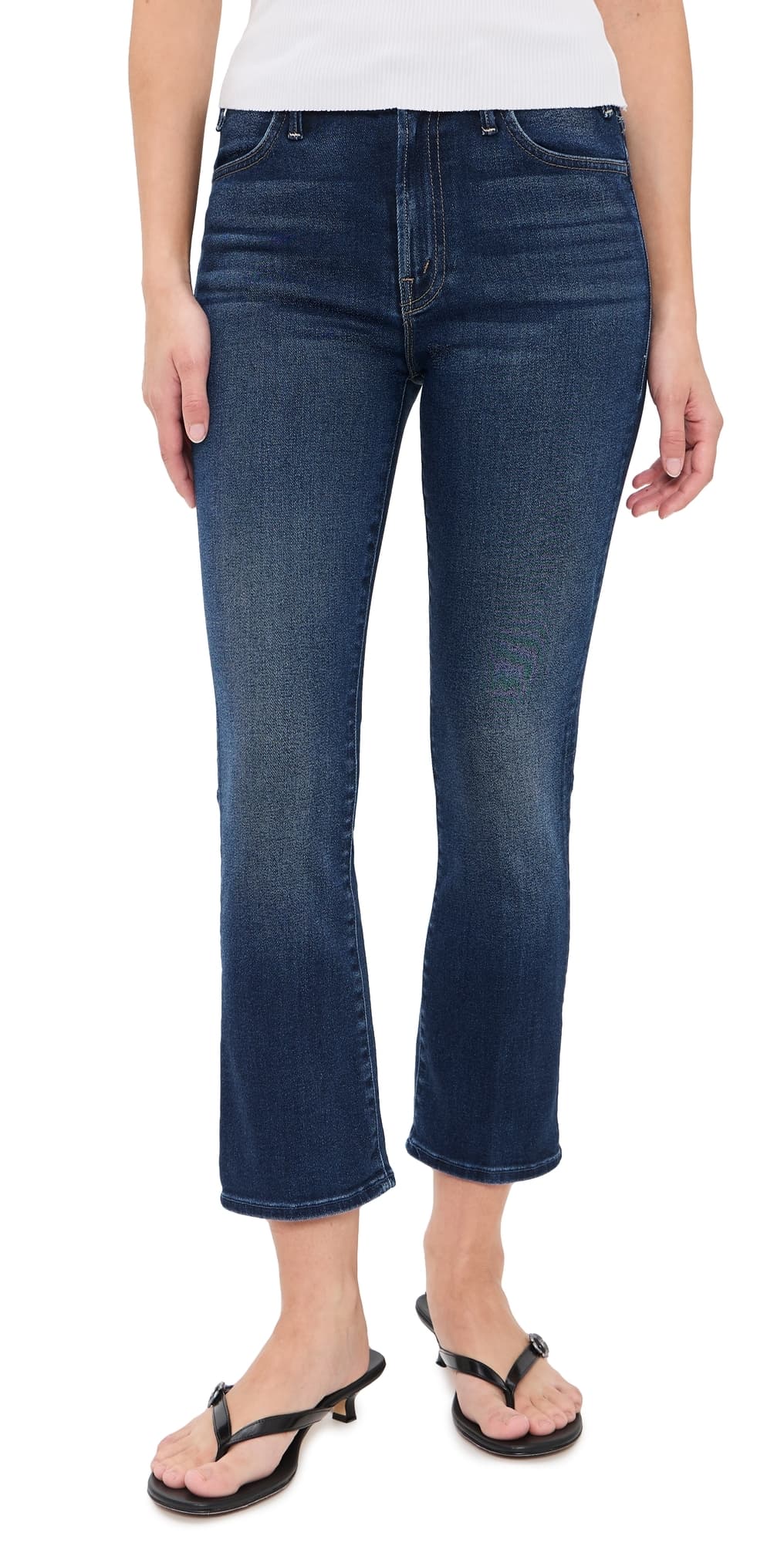 MOTHER Lil Petite Hustler Ankle Jeans Taking Chances