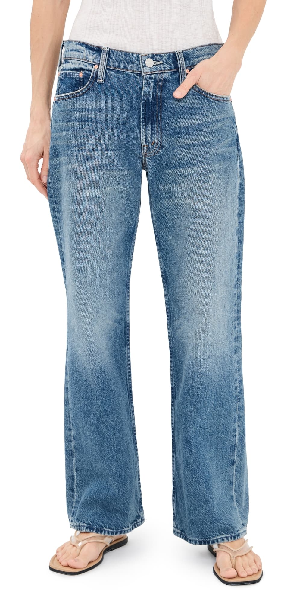 MOTHER Petite Lil Reifler Jeans Early Blue