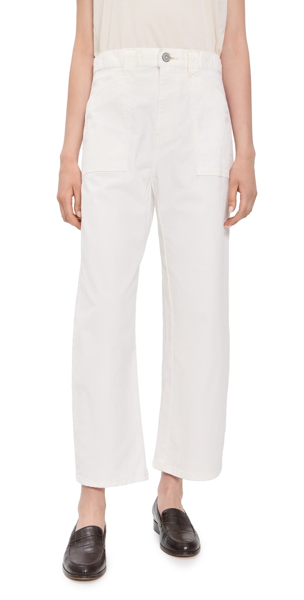 MOUSSY VINTAGE Gusset Cargo Pants White