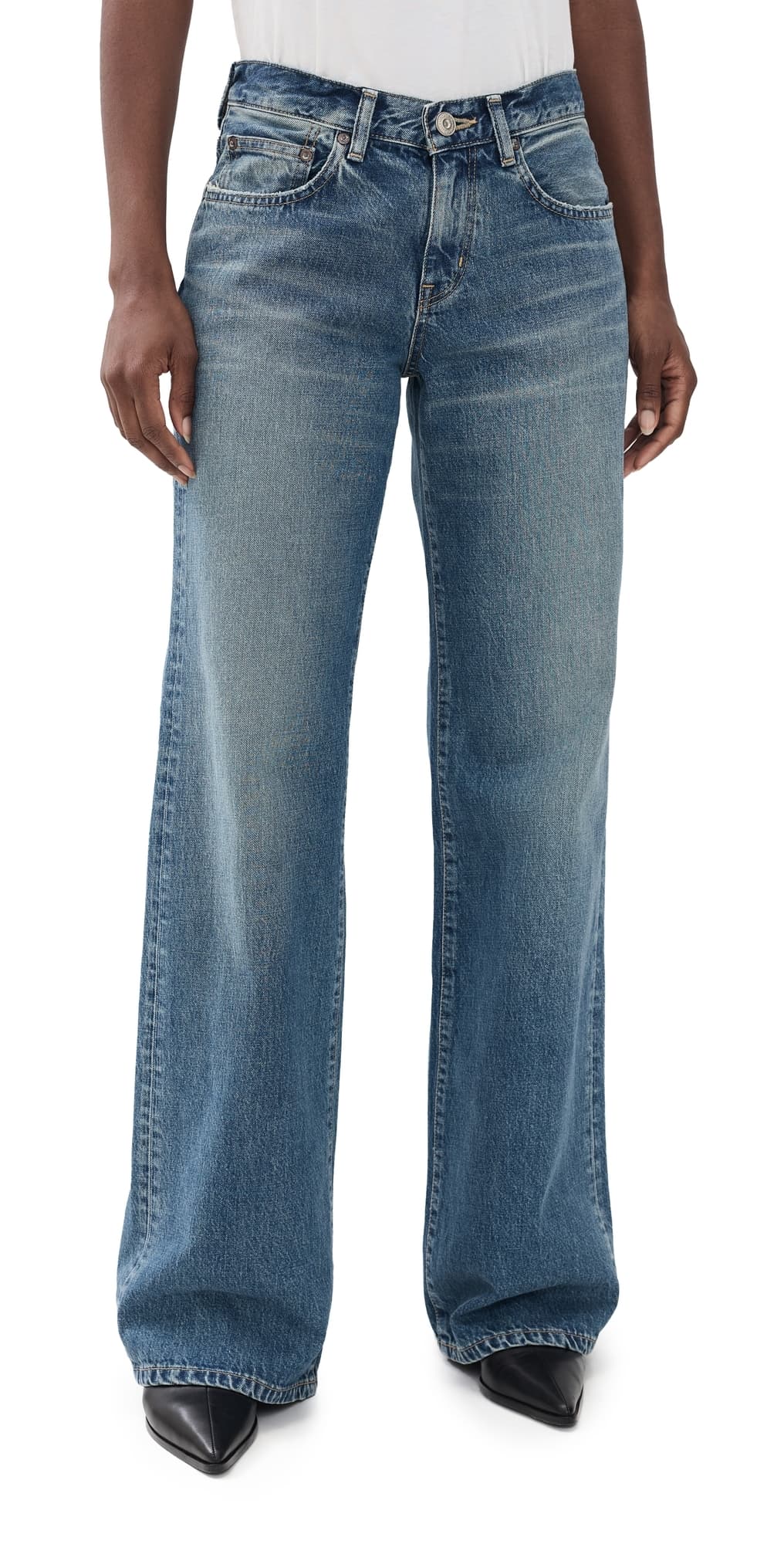MOUSSY VINTAGE Missouri Wide Low Jeans Blue