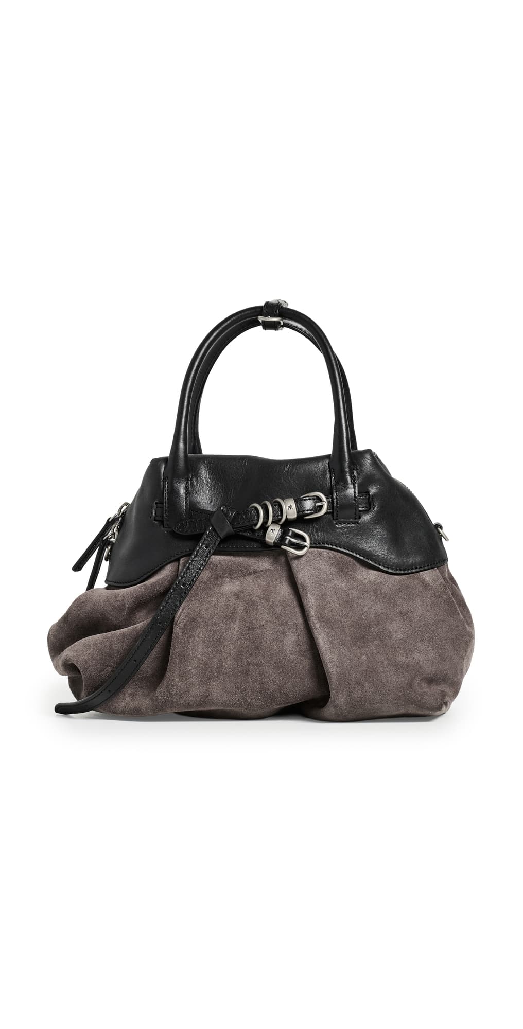 Marge Sherwood Soft Grandma Layered Mini Bag Grey Suede