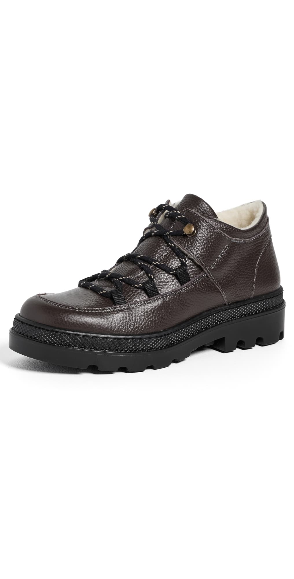 Naguisa Abra Sherpa Hiker Boots Total Dark Brown