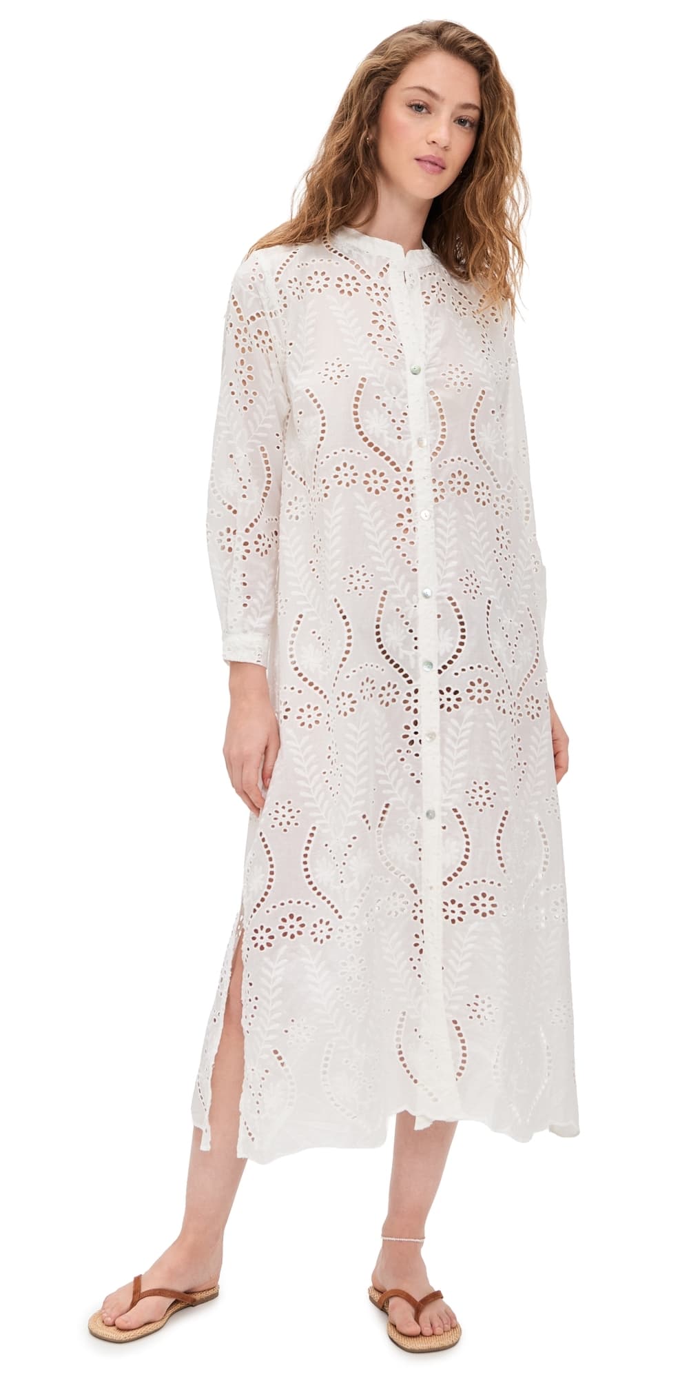 Natalie Martin Collection MB Dress Athena Embroidery Salt