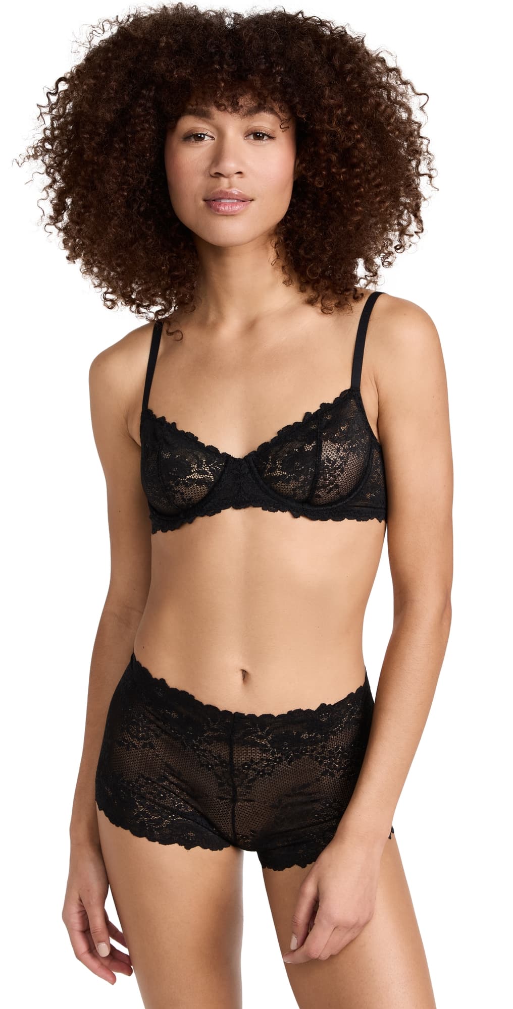Natori Heavenly Convertible Balconette Underwire Bra Black