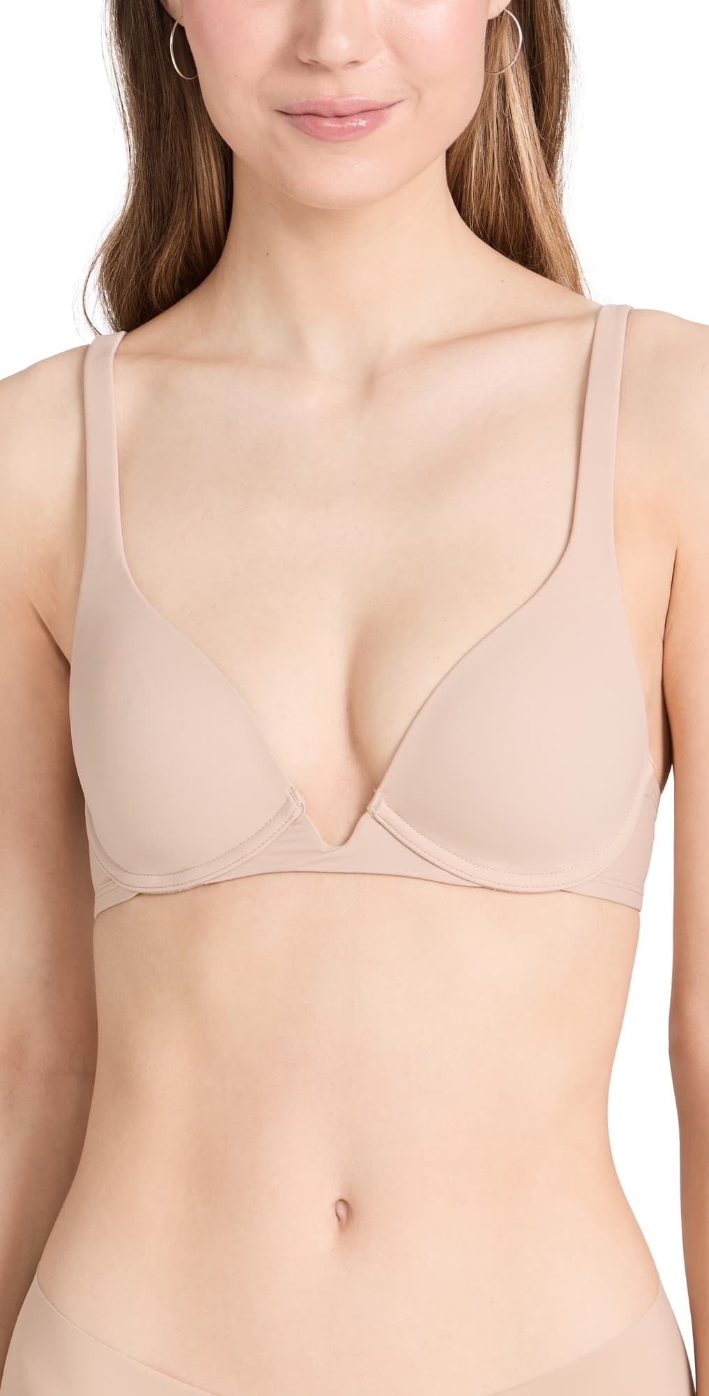 Natori Verge Convertible Plunge Contour Underwire Bra Café