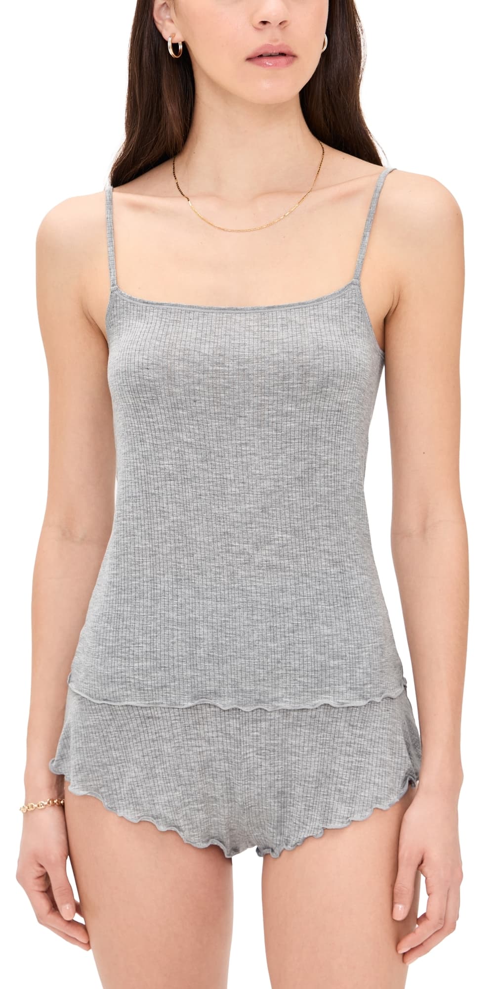 Negative Whipped Cami Heather Grey