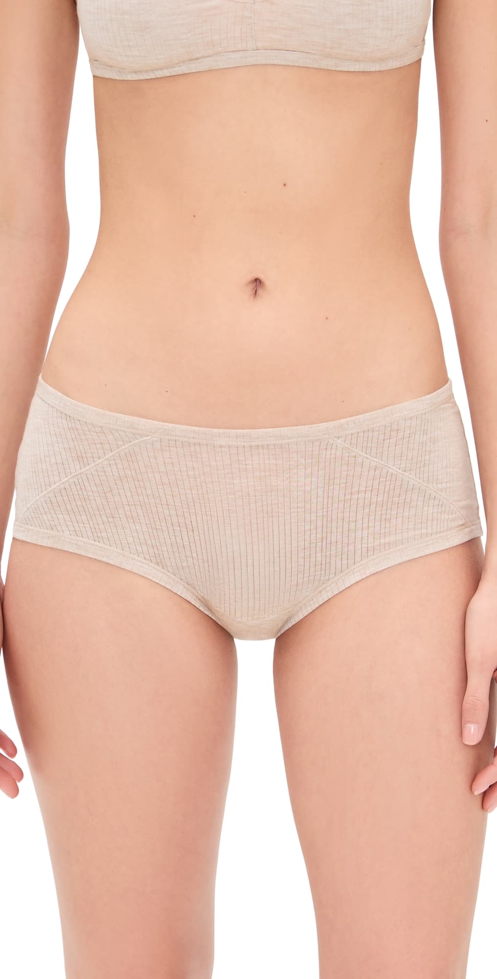 Negative Whipped Boy Shorts Sand