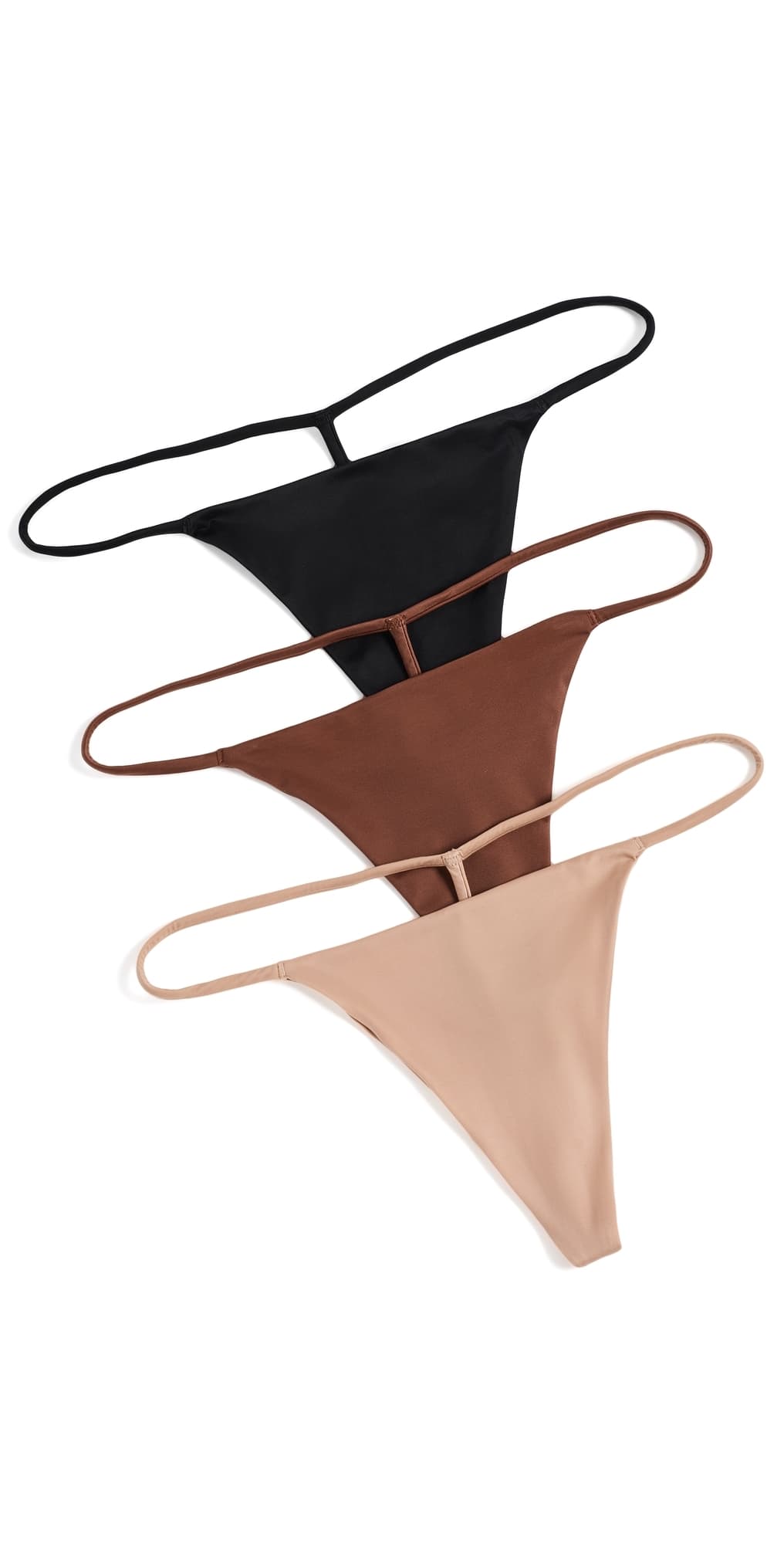 Negative Glace String Thong 3 Pack Praline