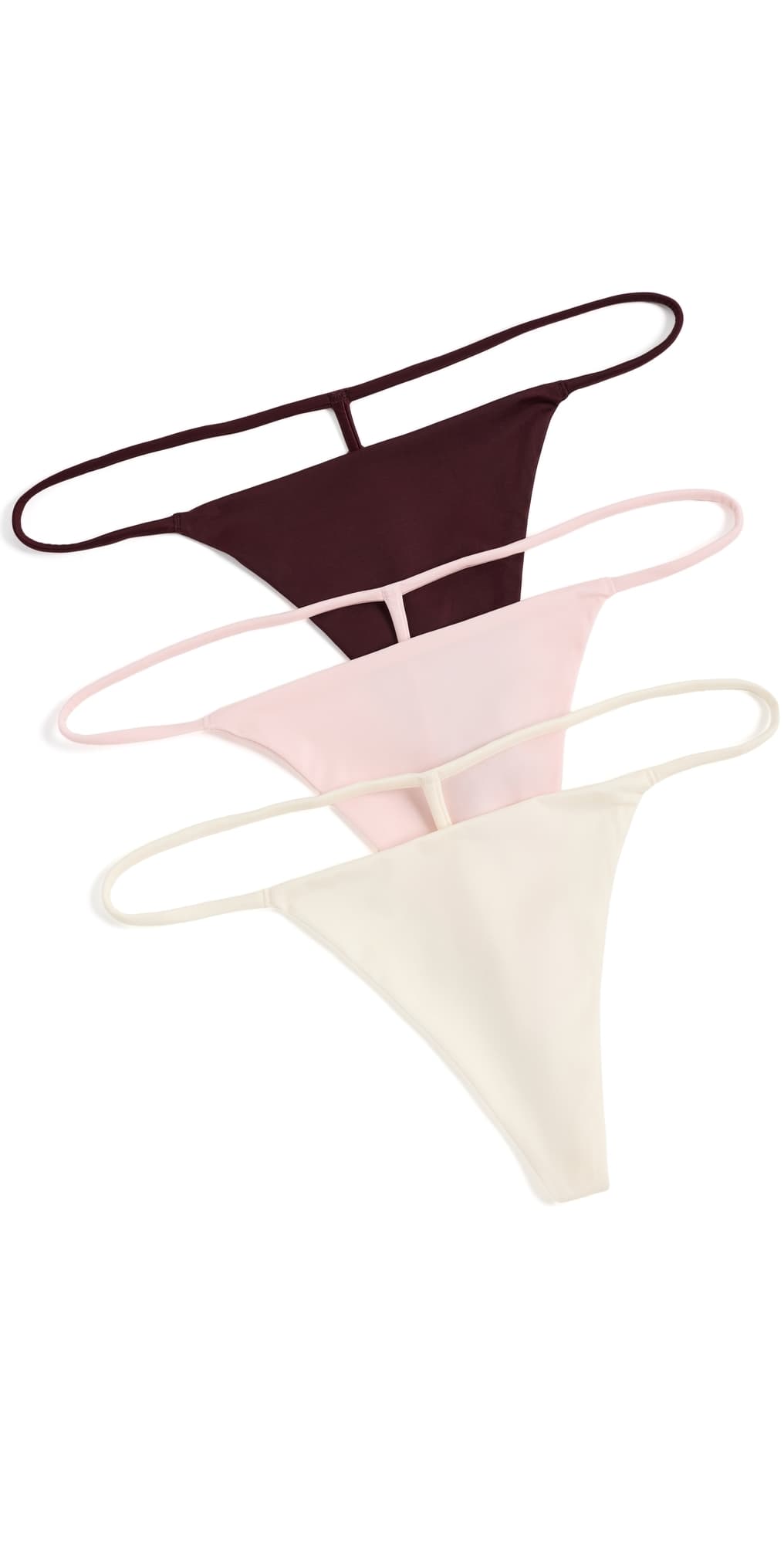 Negative Glace String Thong 3 pack Rouge