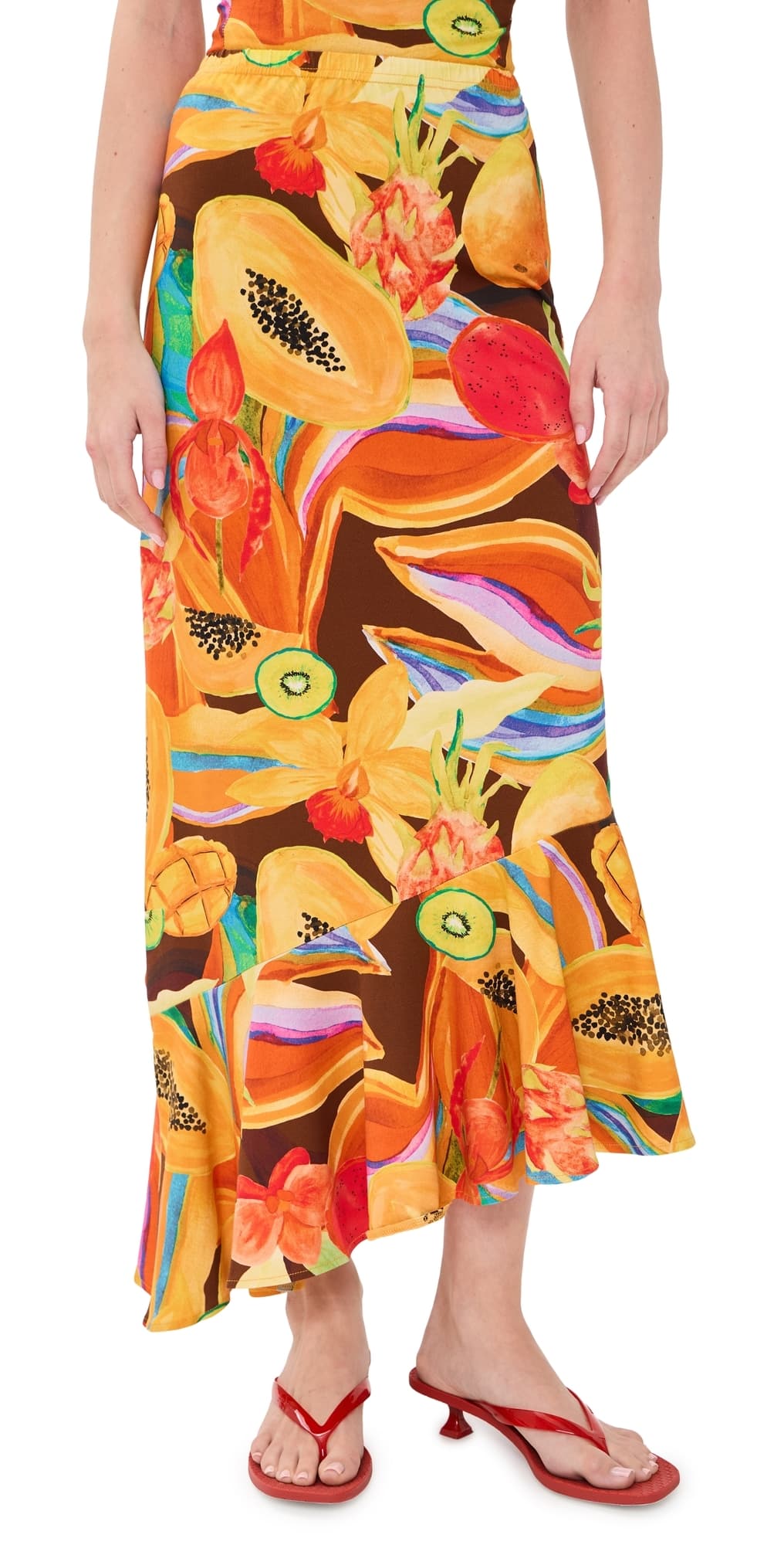 Never Fully Dressed Rio Asymmetric Skirt Multi
