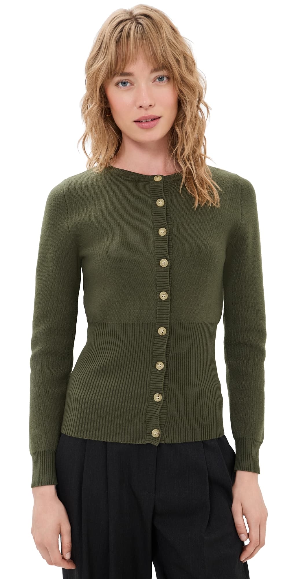 NIA Sophia Cardigan Olive