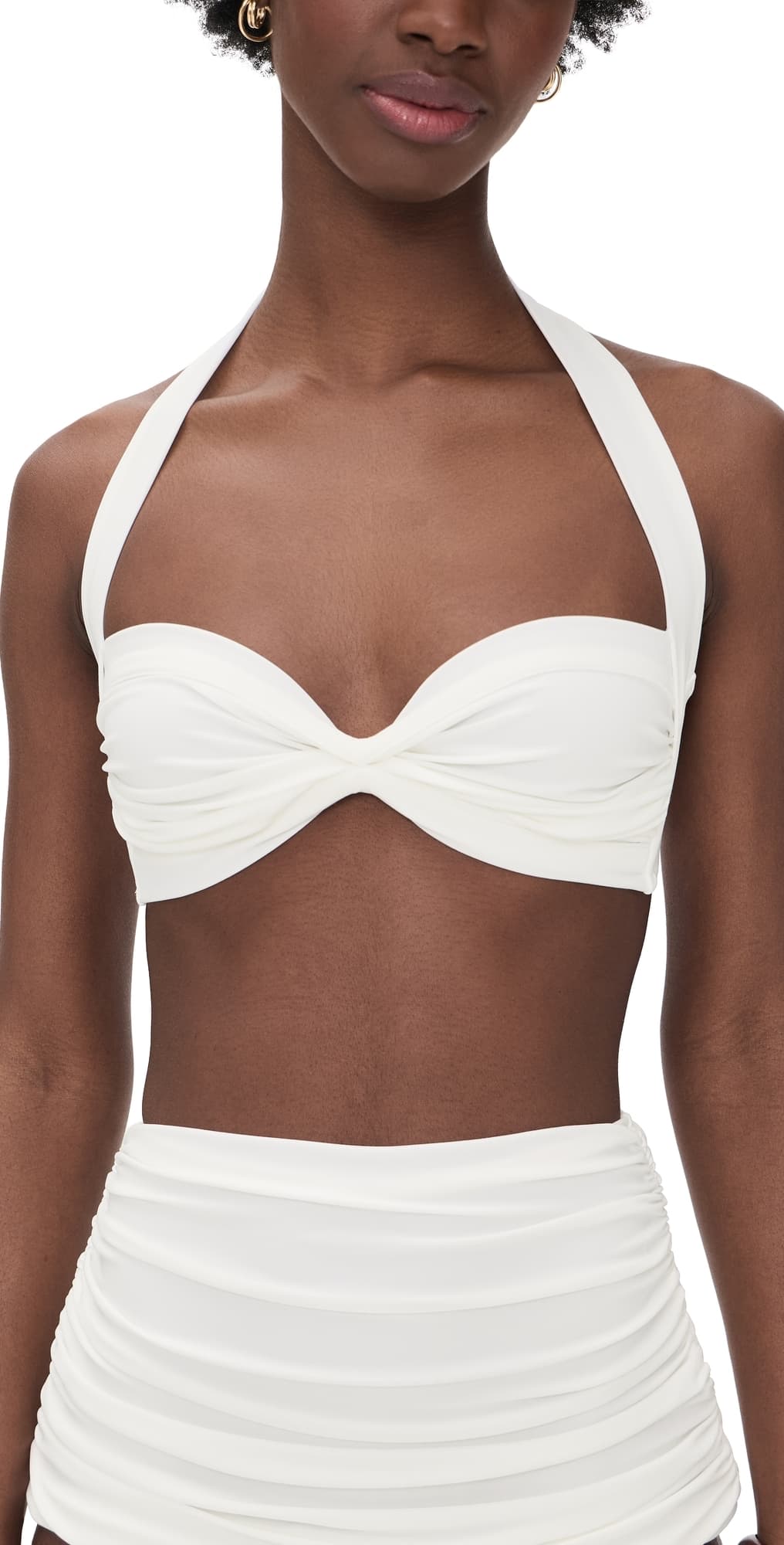 Norma Kamali Bill Bikini Top Snow White