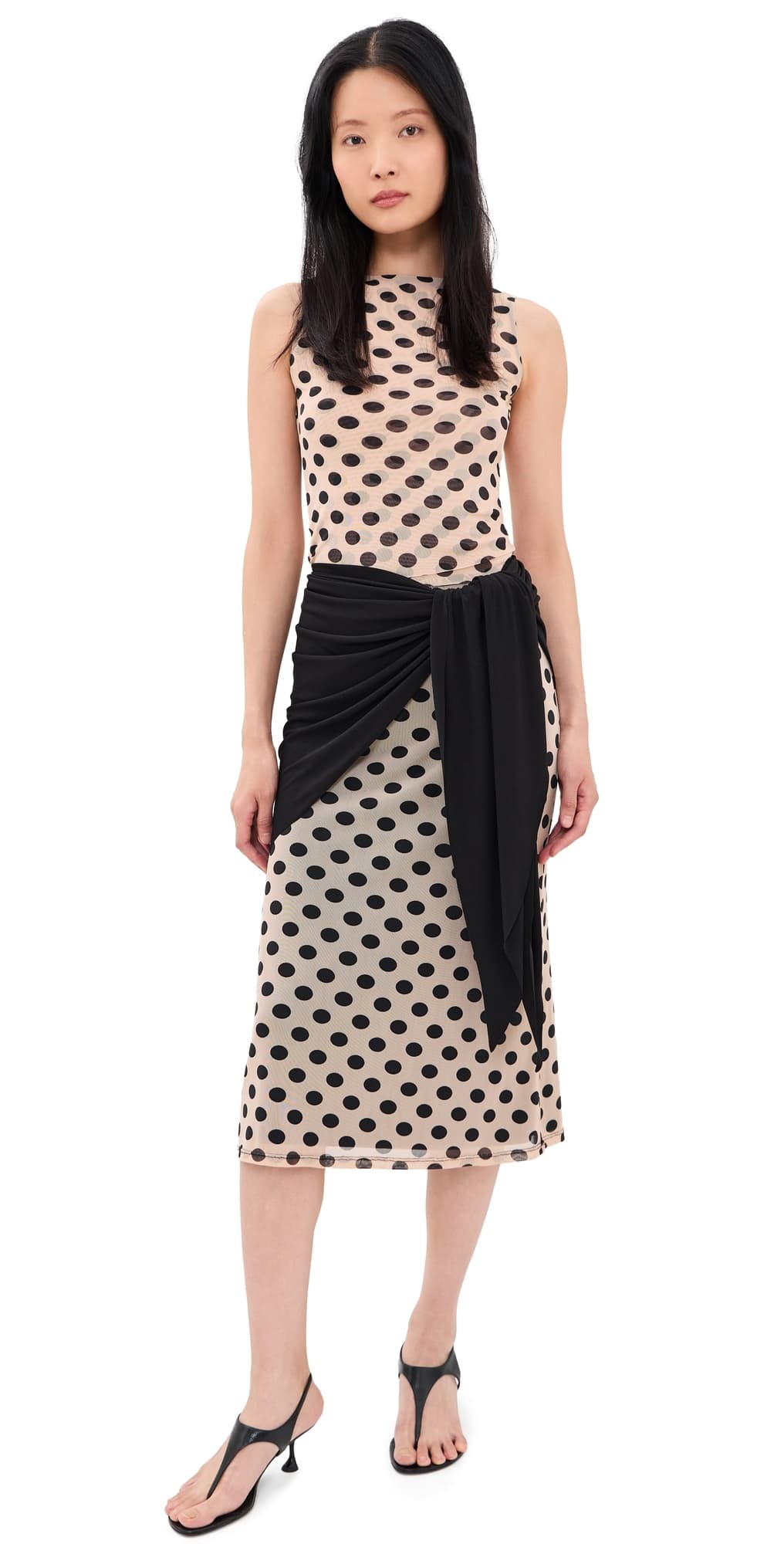 Norma Kamali Triangle Scarf Skirt Black