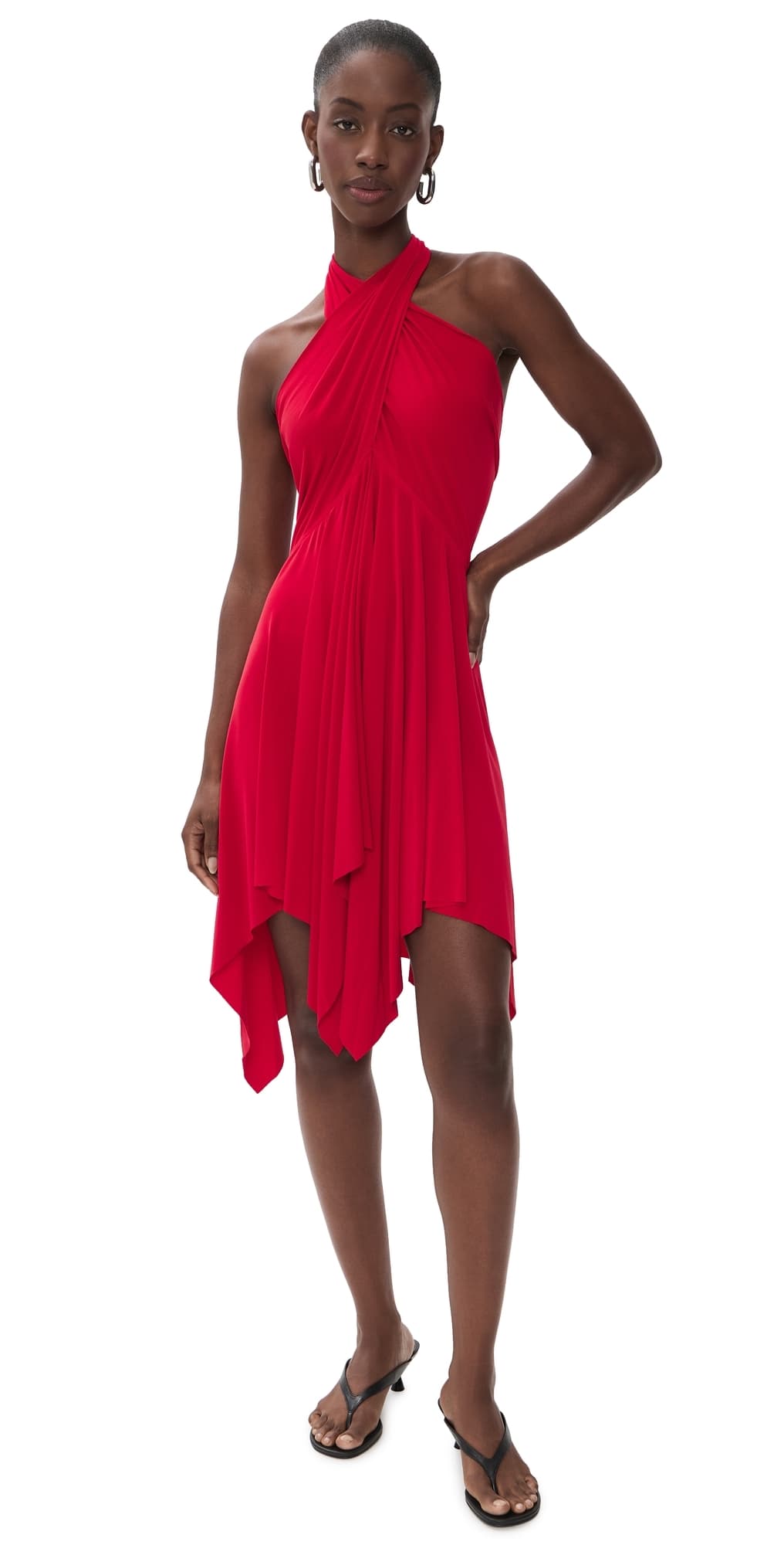 Norma Kamali Convertible Dress Tiger Red
