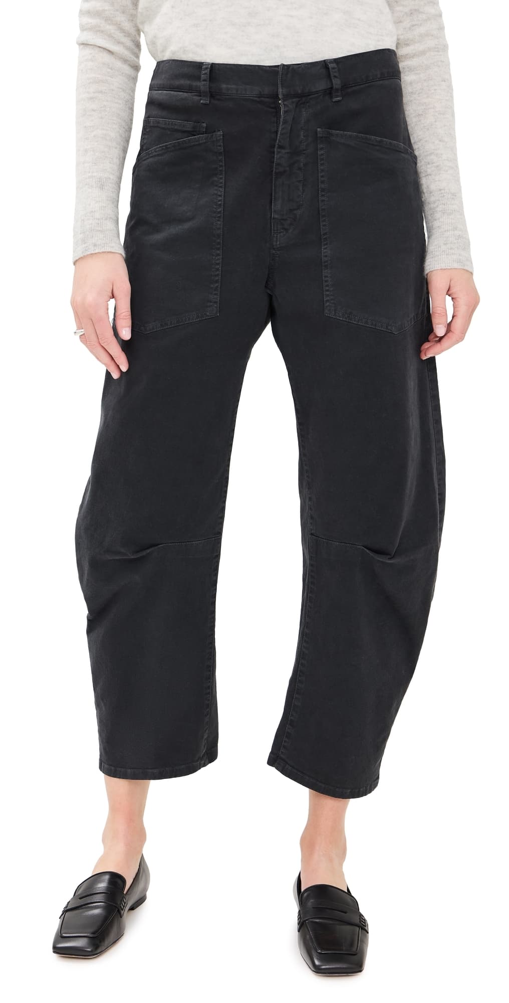 Nili Lotan Shon Twill Pants Carbon
