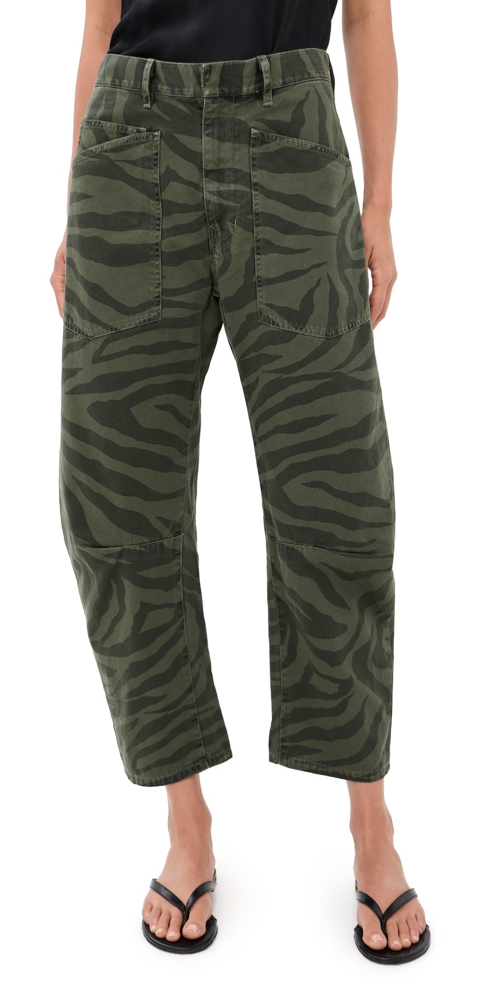 Nili Lotan Shon Pants Camo Zebra