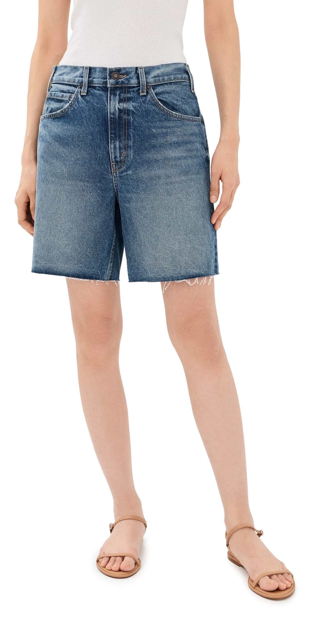 Nili Lotan Russel Denim Shorts Rosebowl Wash