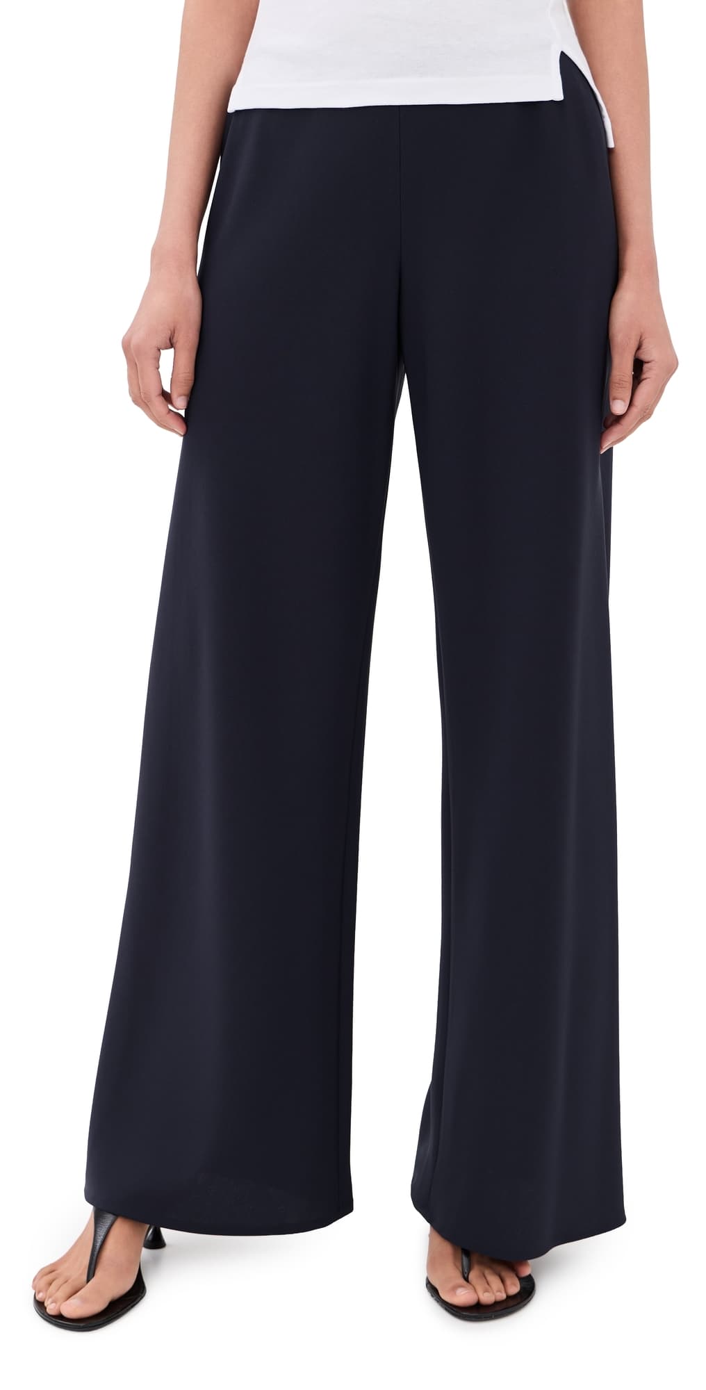 Nili Lotan Marlow Wide Leg Pants Midnight