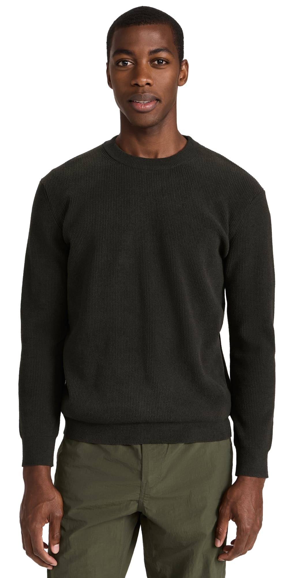 NN07 Danny Lightweight Sweater Dark Army