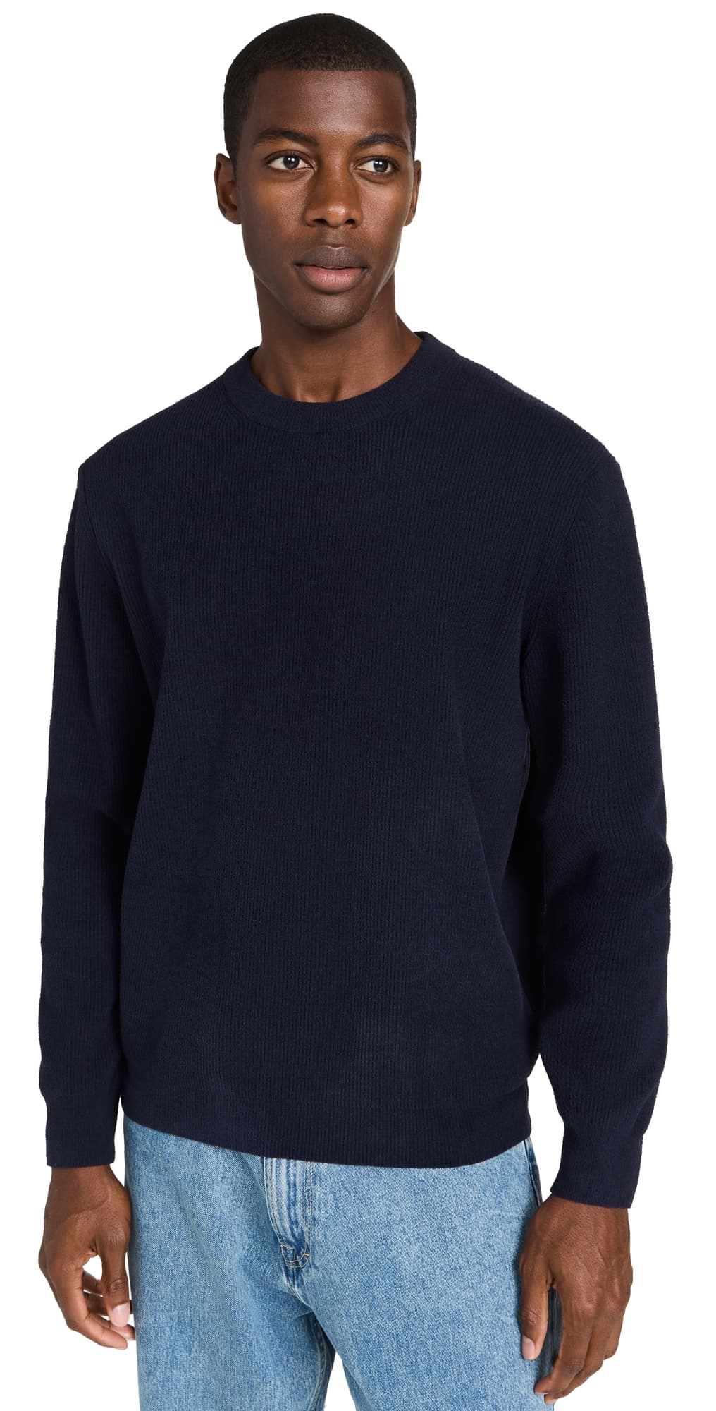 NN07 Danny Lightweight Sweater Navy Blue