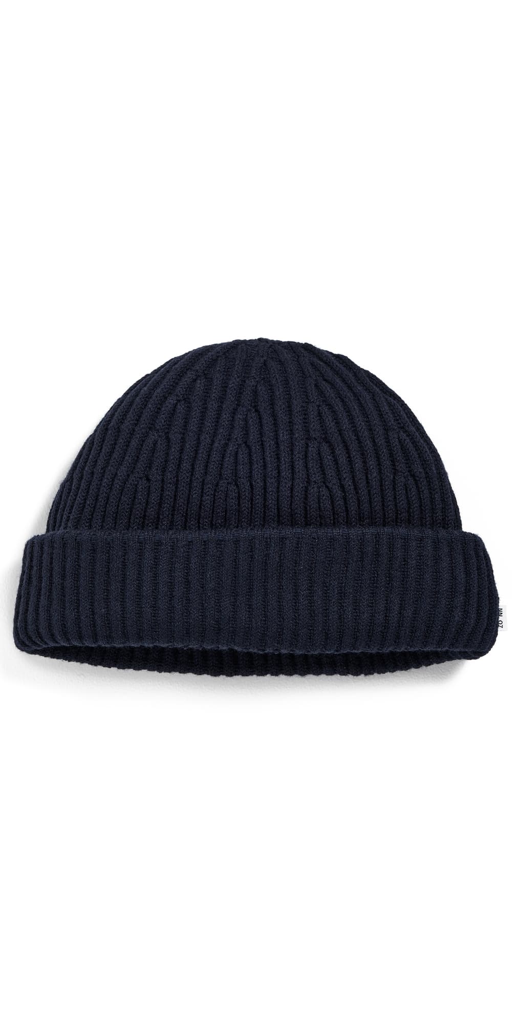 NN07 Merino Rib Knit Beanie Navy Blue · One Size