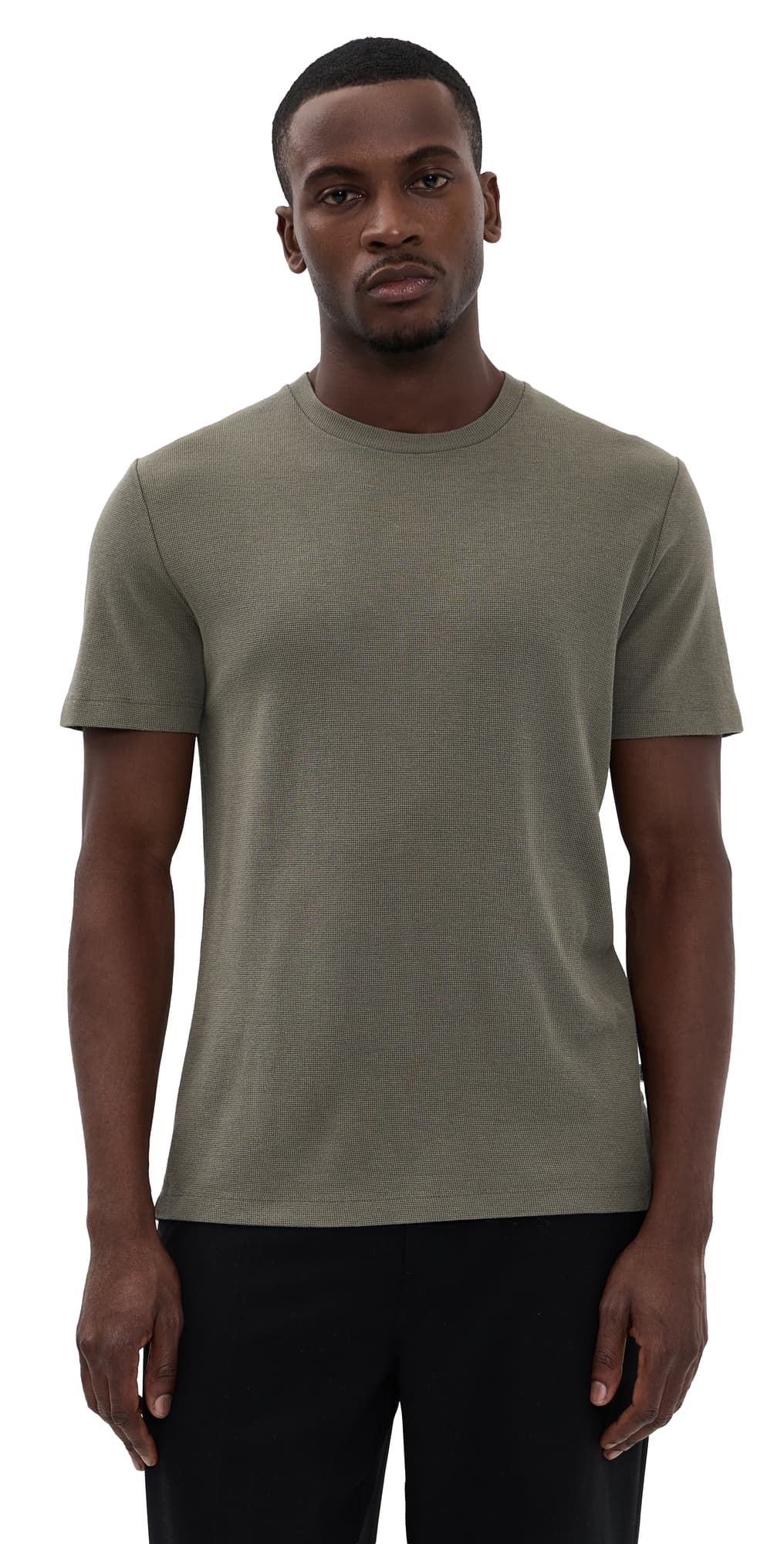 NN07 Clive Textured Tee Capers