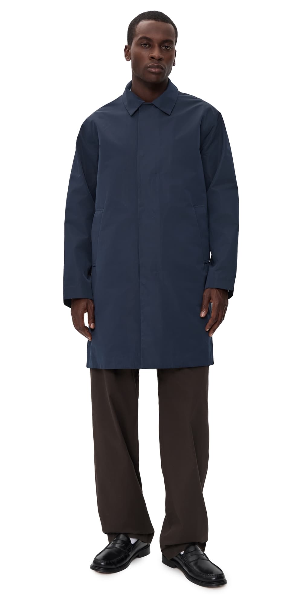 NN07 Steve Technical Coat Deep Navy