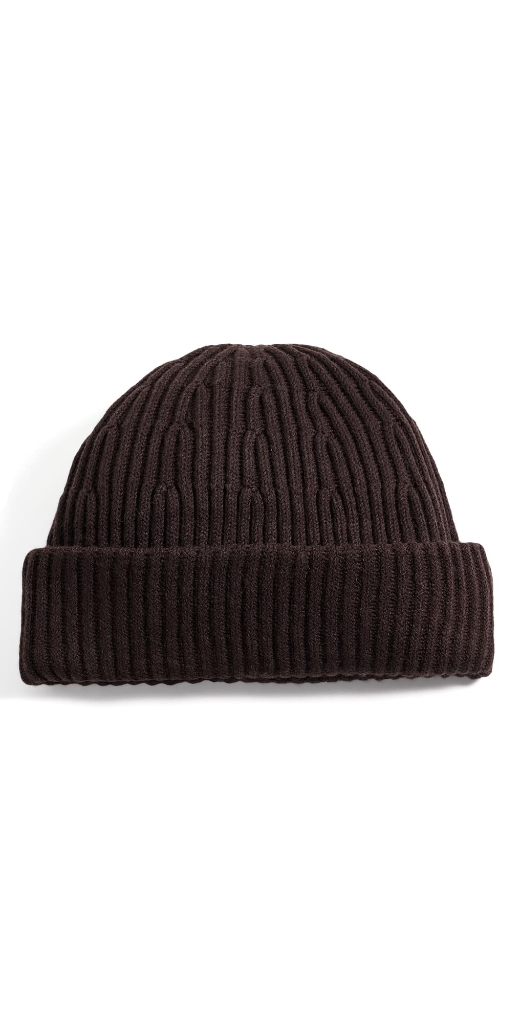 NN07 Merino Rib Knit Beanie Deep Truffle