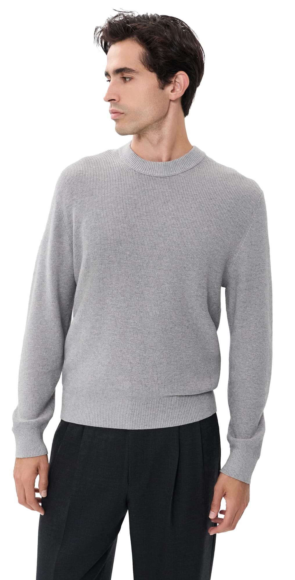 NN07 Hope Cashmere Blend Crewneck Sweater Grey Mel.