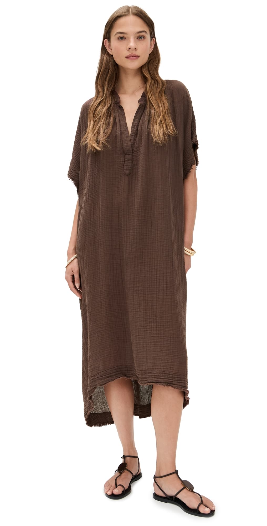 9seed Tunisia Dress Chocolate