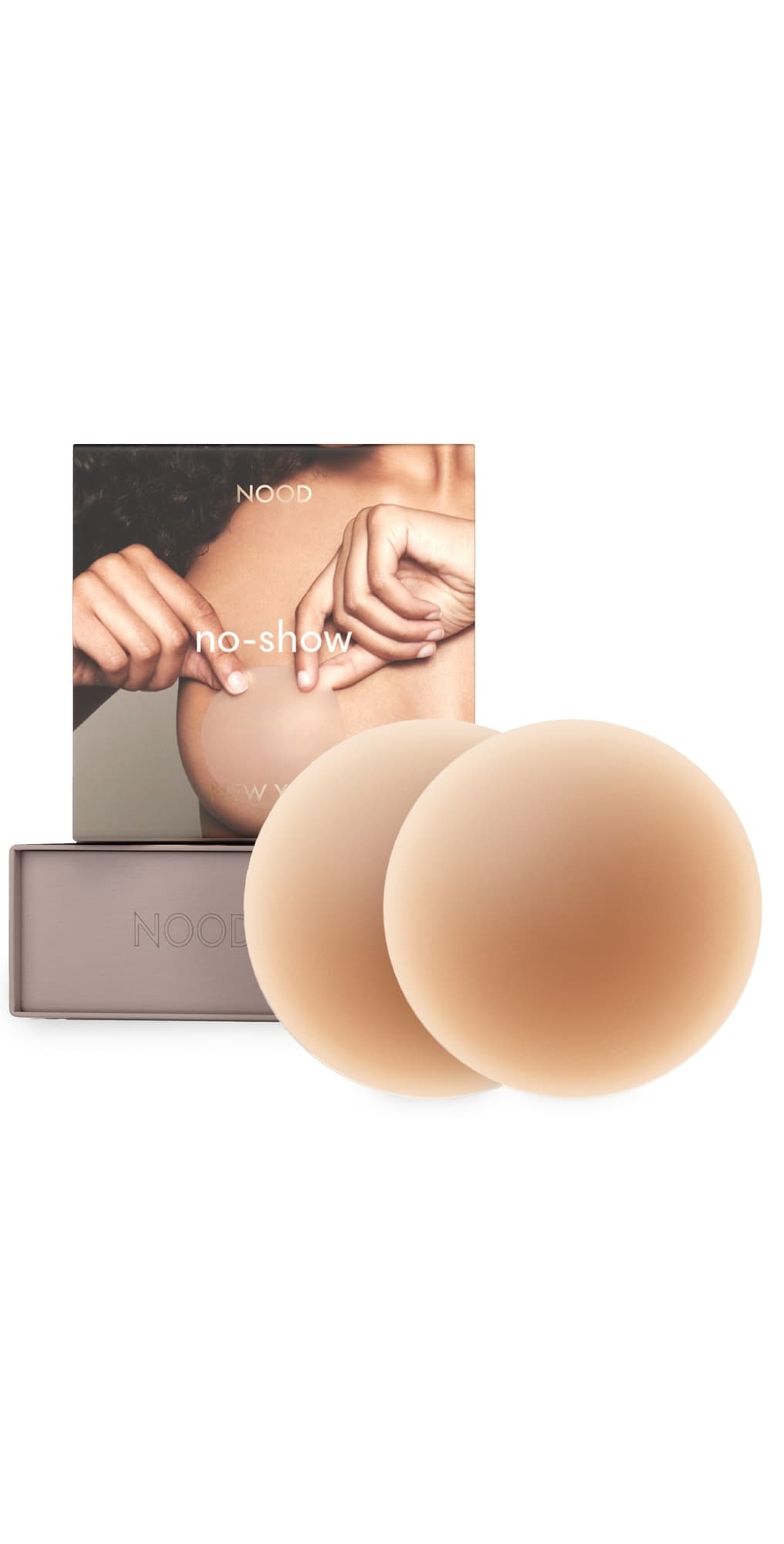 NOOD New York No Show Adhesive Nipple Covers - Size 3 No. 5 Soft Tan