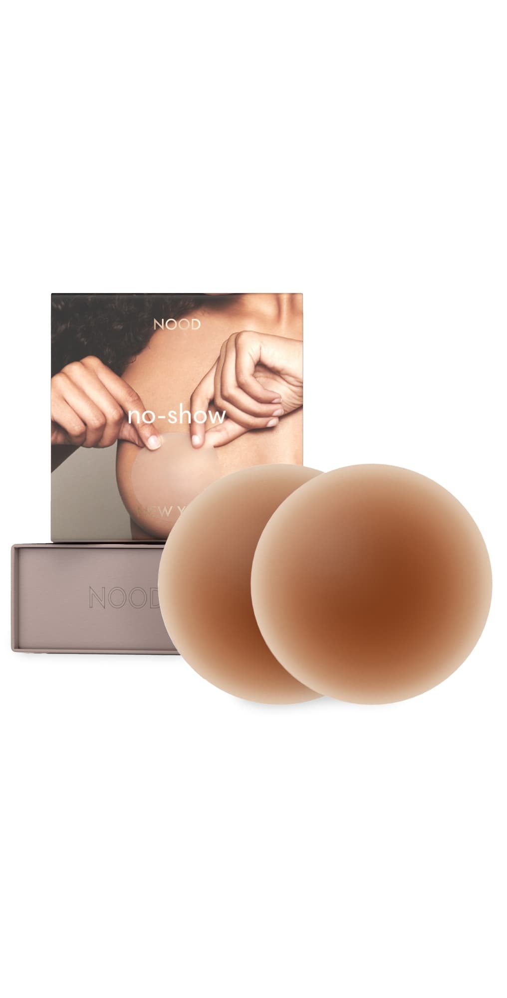 NOOD New York No Show Adhesive Nipple Covers - Size 4 No. 7 Bronze