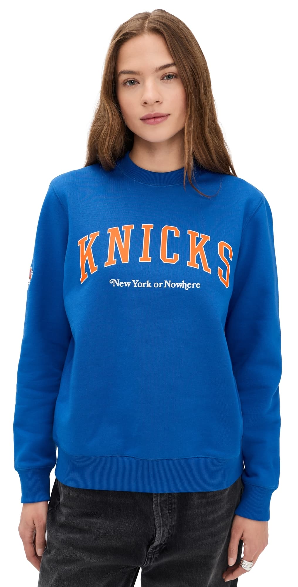 New York or Nowhere Knicks Alumni Crewneck Sweatshirt Royal Blue Garment Dye