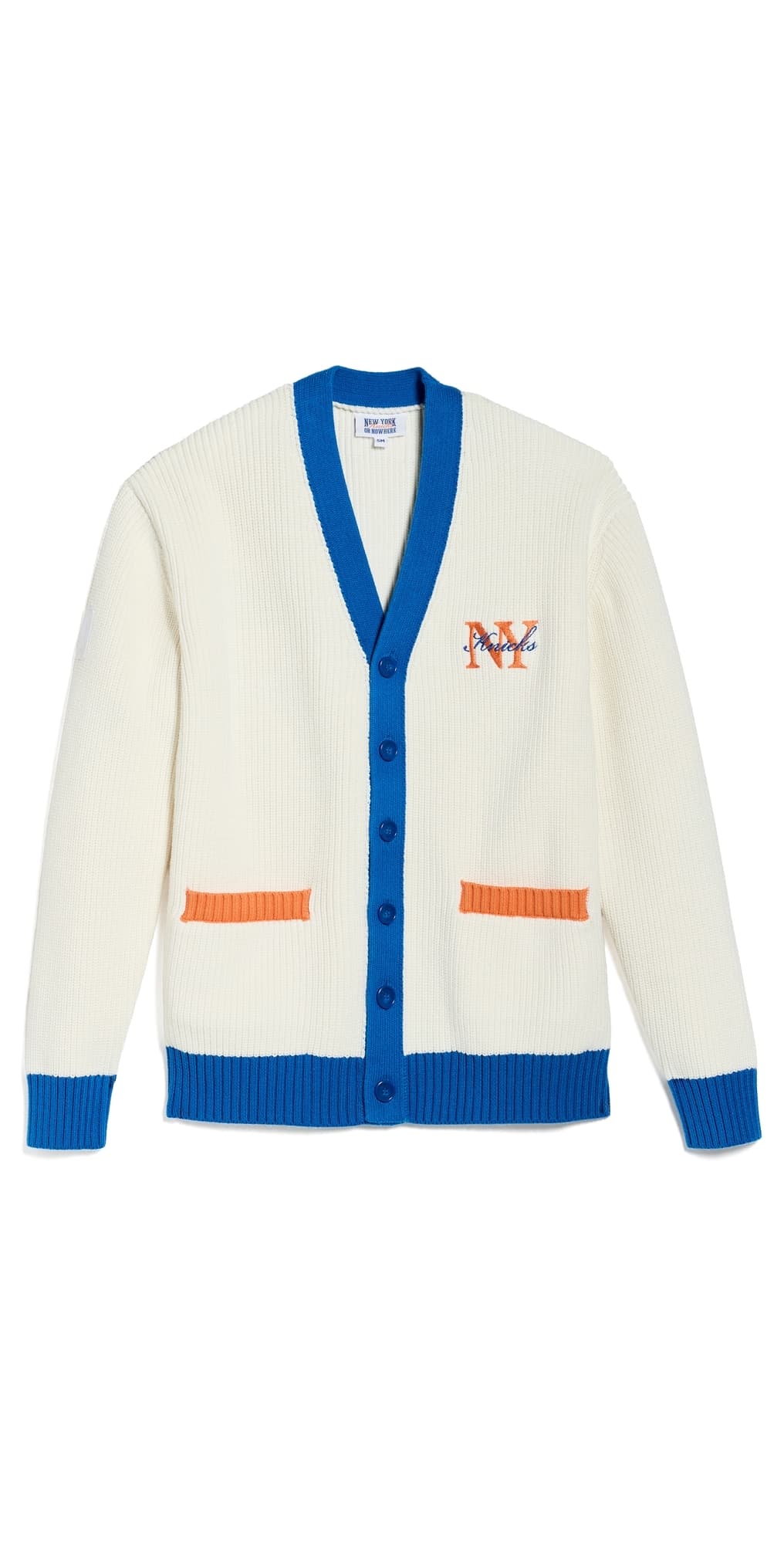 New York or Nowhere Knicks Rafters Cardigan Off White