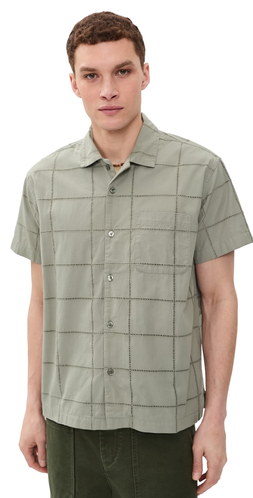 Obey Angelo Woven Top Dried Sage