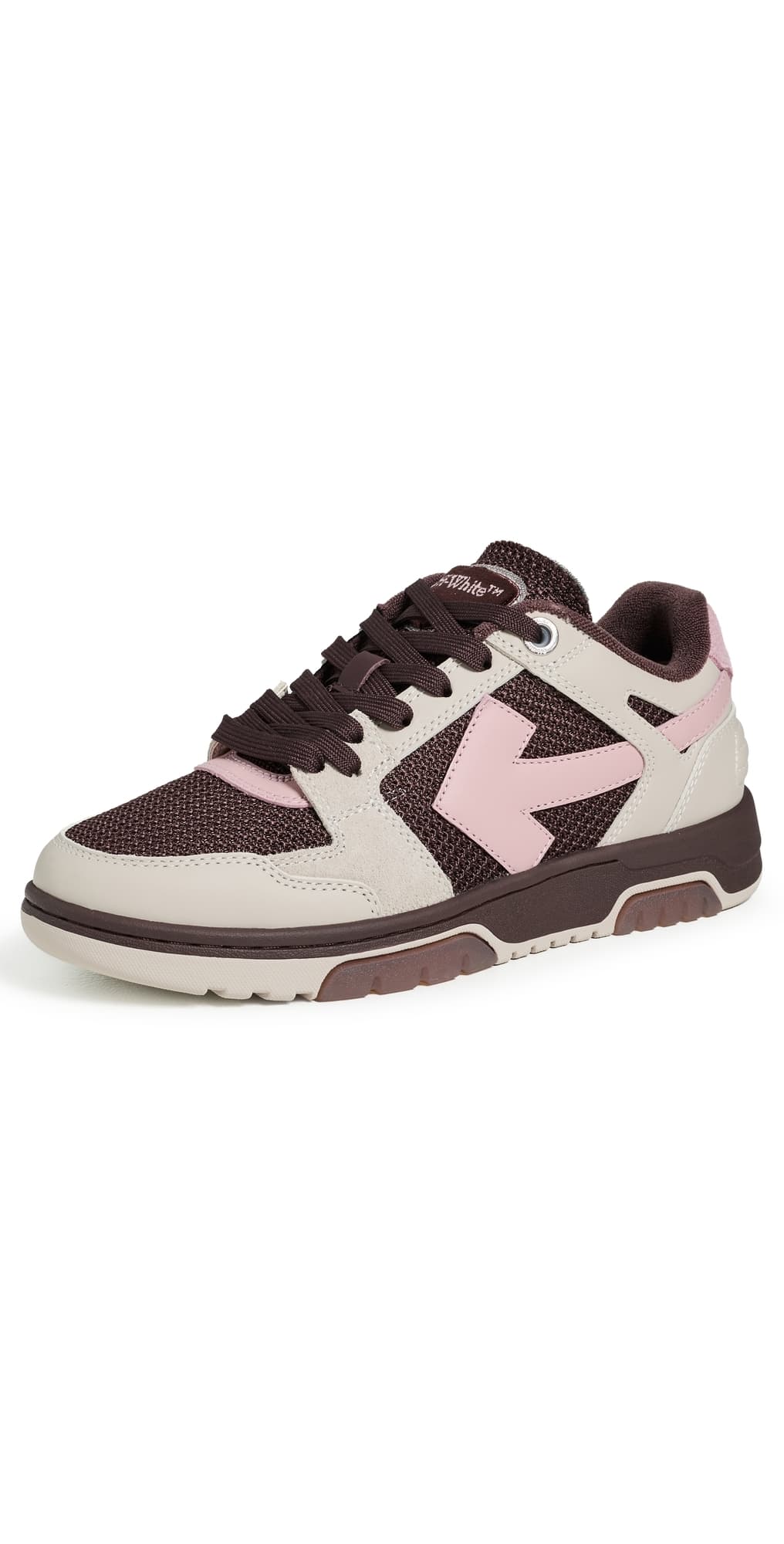 Off-White Slim Out of Office Sneakers Ecru/Rose Pink