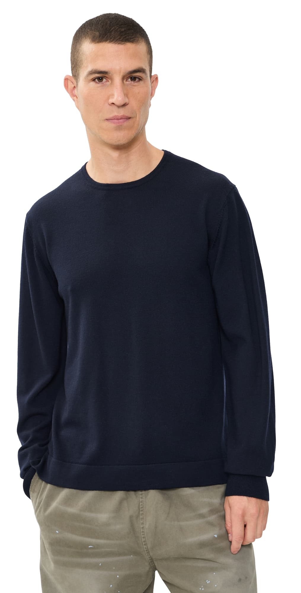 Officine Generale Nina Merino Wool Sweater Navy