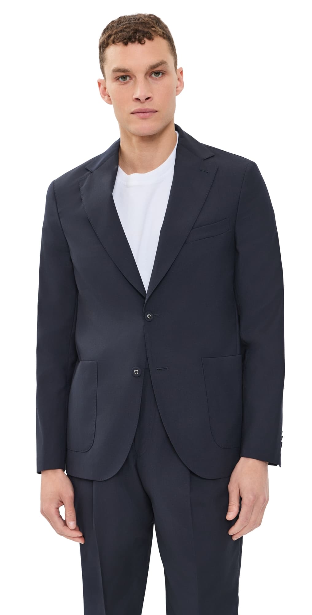 Officine Generale Arthus Italian Fresco Wool Jacket Dark Navy