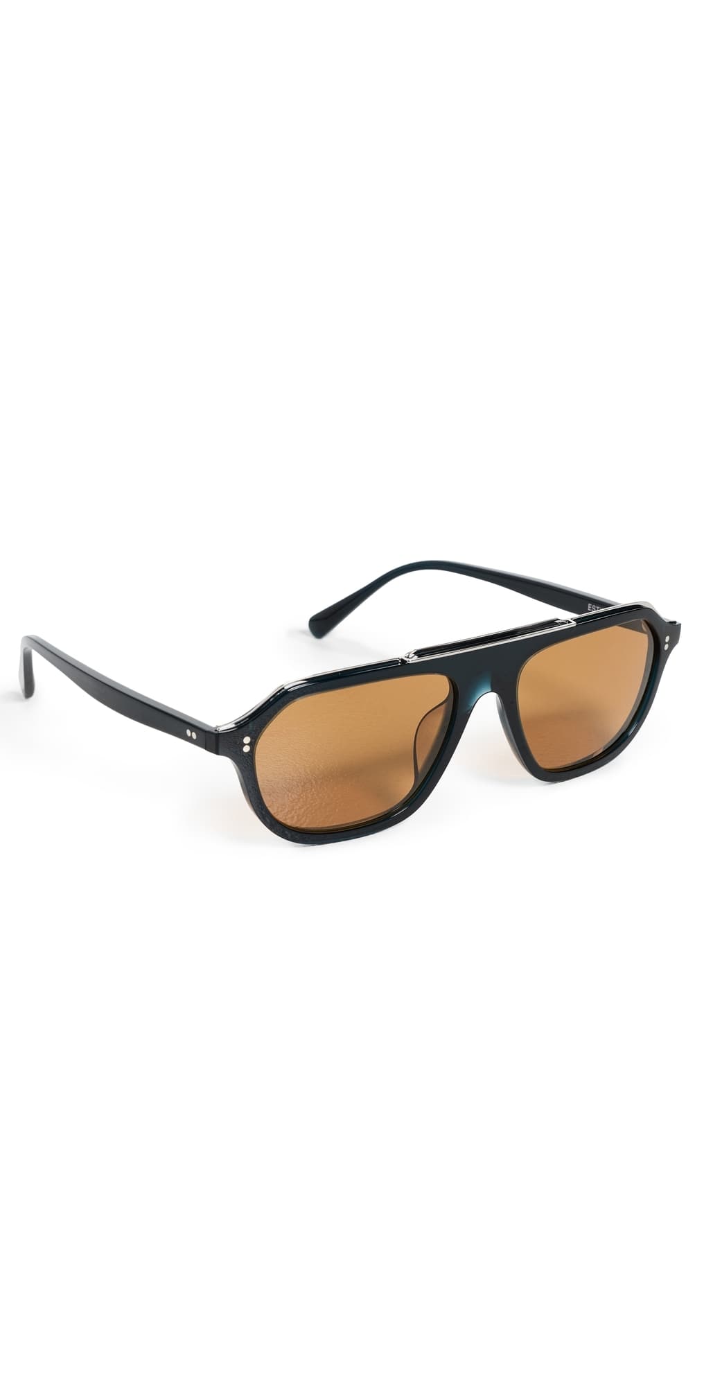 Oliver Peoples Eyewear Estin Sunglasses Midnight Teal/Cognac · One Size