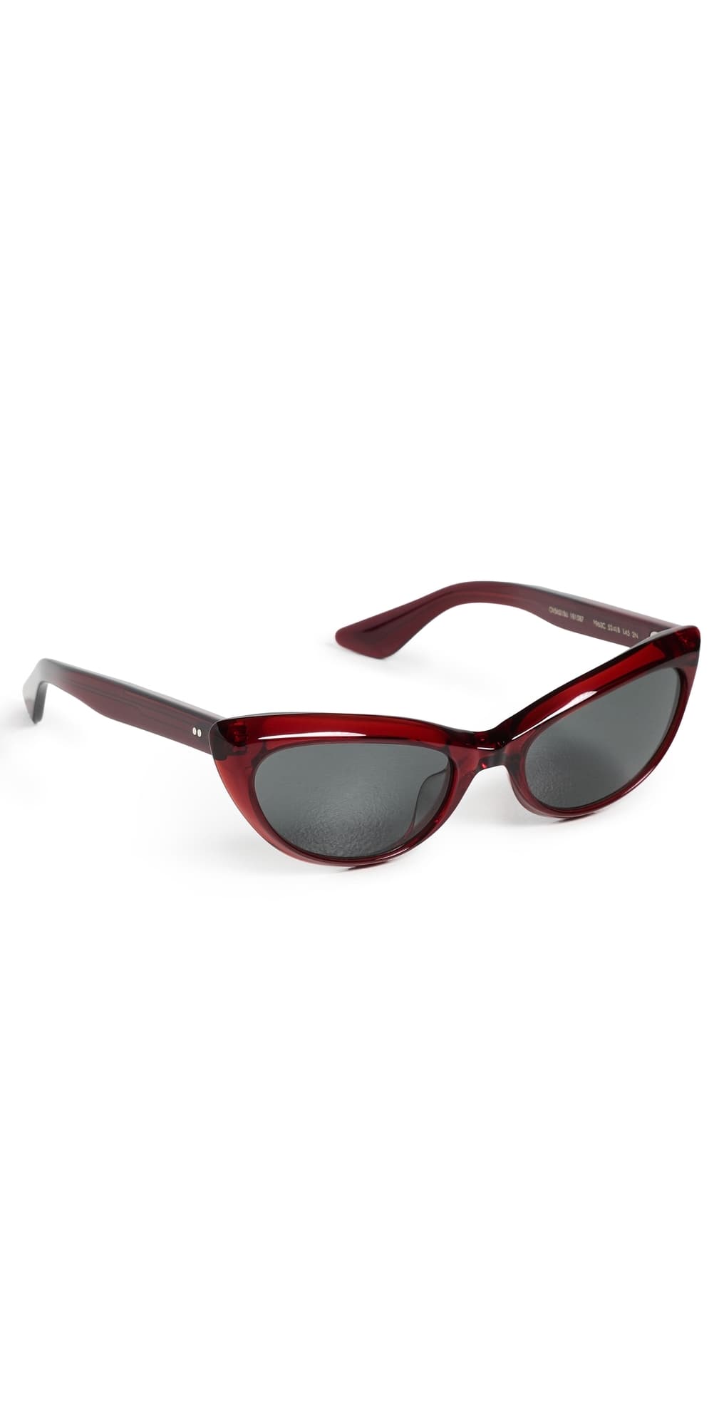 Oliver Peoples Eyewear x Khaite 1963C Sunglasses Dark Red/Grey · One Size