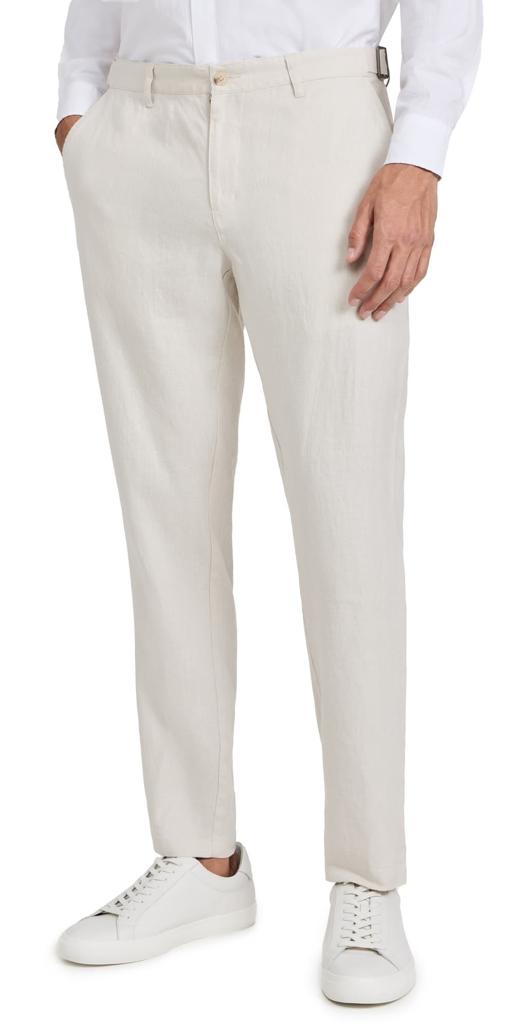 Onia Linen Trousers Stone