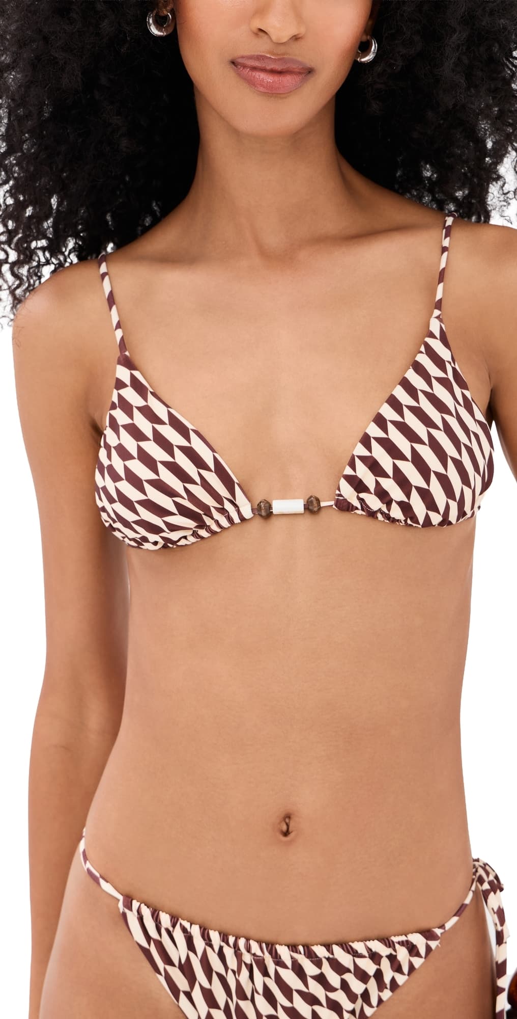 Onia Jolie Bikini Top Cacao/Ecru