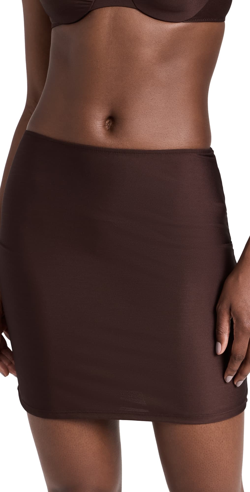 Only Hearts Second Skins Short Half Slip Chocolate · L