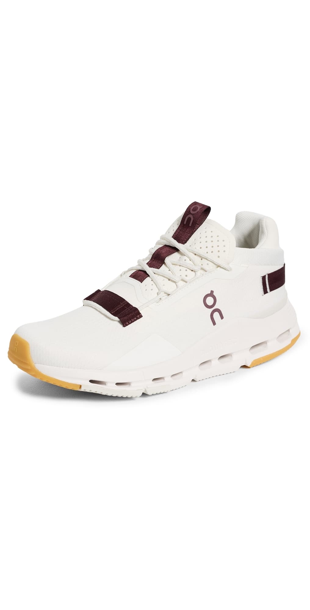 On Cloudnova 2 Sneakers Ivory/Maroon