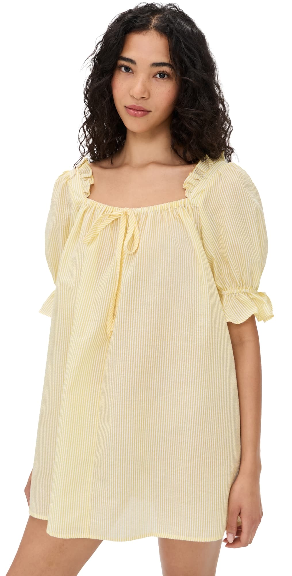 o.p.t o. p.t Allegra Mini Dress Yellow Stripe