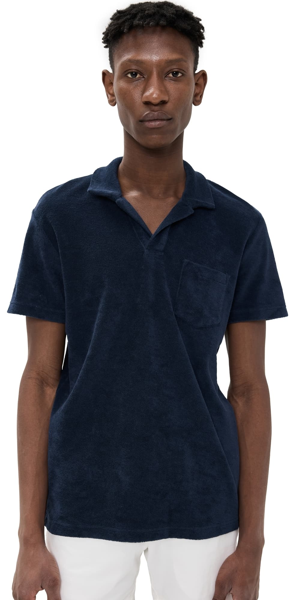 Orlebar Brown Terry Polo Navy