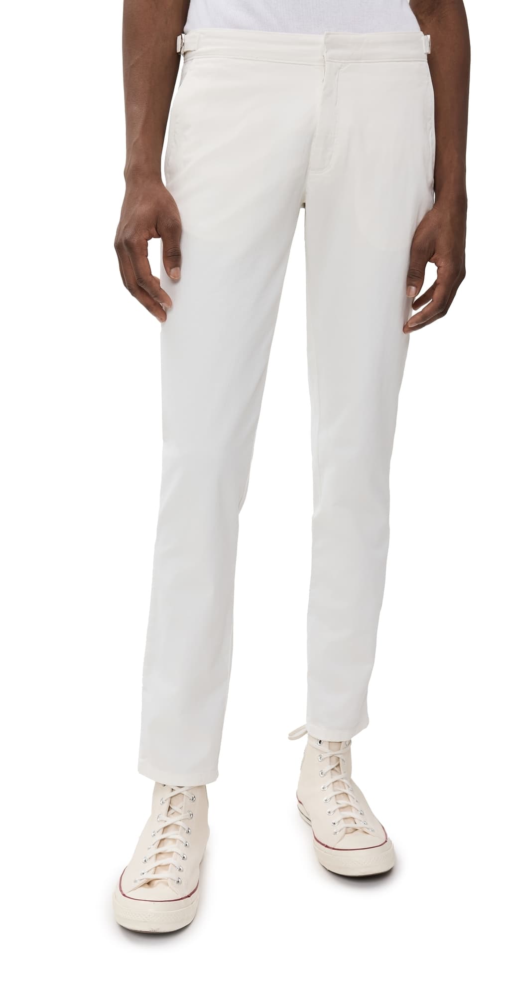 Orlebar Brown Fallon Stretch Cotton Pants Sea Mist