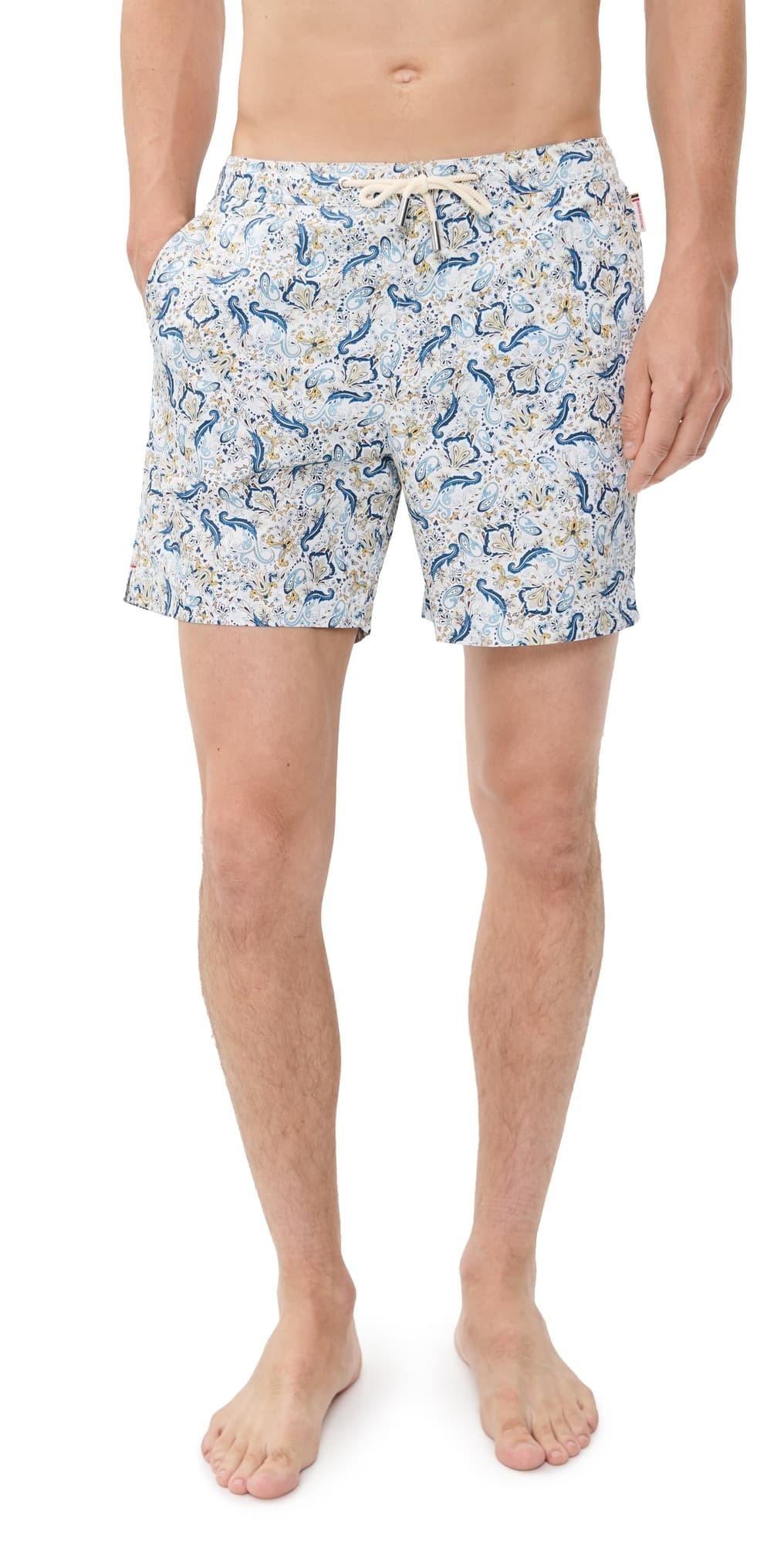 Orlebar Brown Bulldog Drawcord Fairground Paisley Swim Shorts 6.5 Multi/Blue